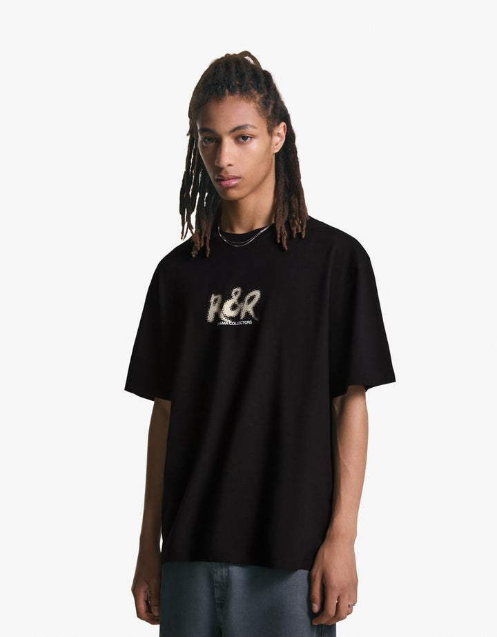 Tricou BERSHKA, negru