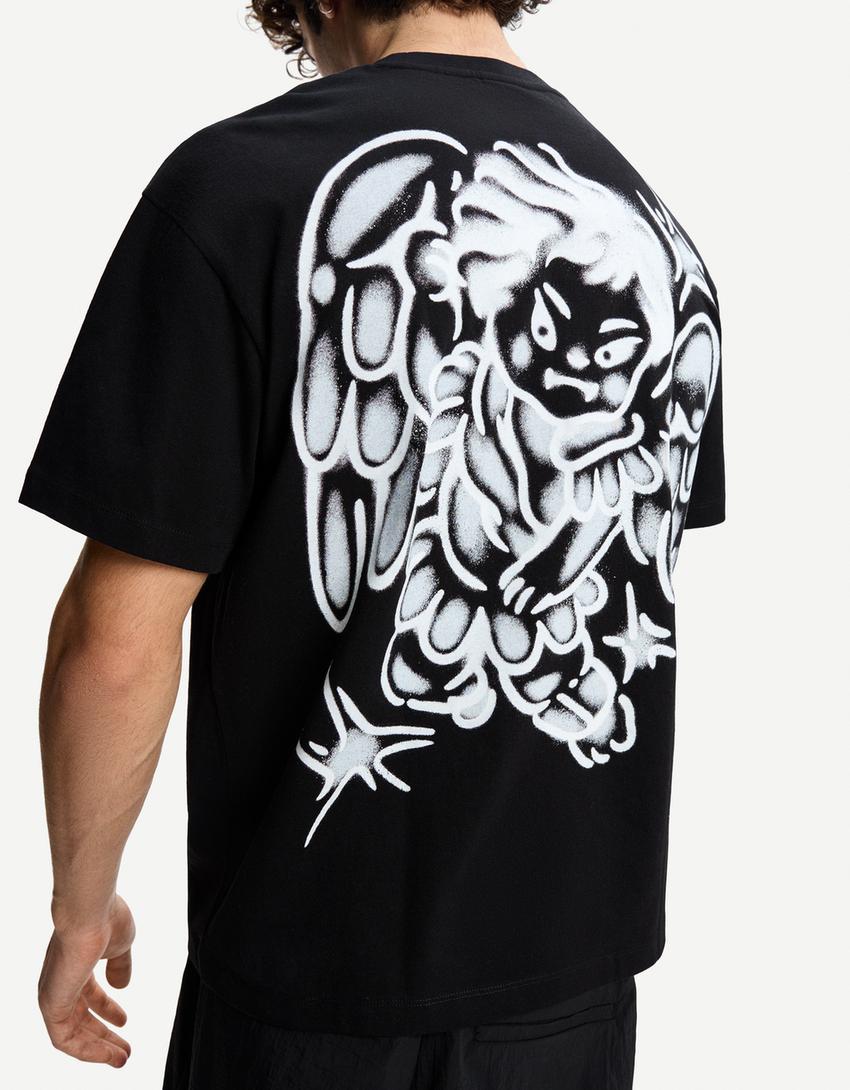 Póló BERSHKA, fehér