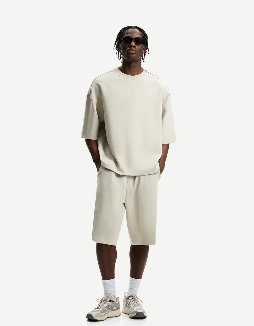 Tricou BERSHKA, gri