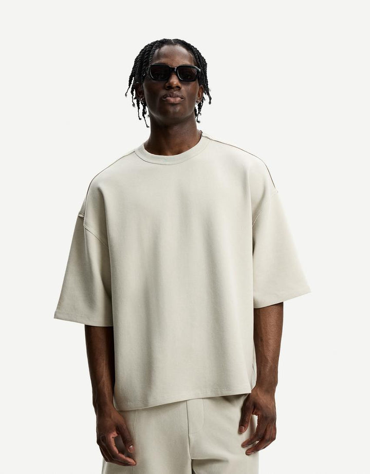 Tricou BERSHKA, gri