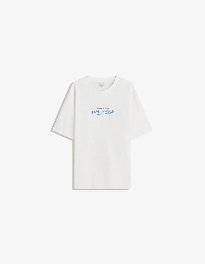Tricou BERSHKA, alb