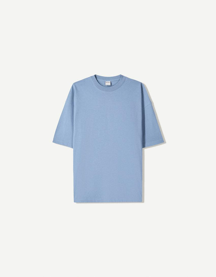 Tricou BERSHKA, albastru