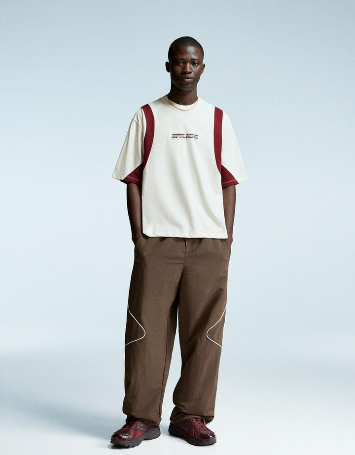 Tricou BERSHKA, crem