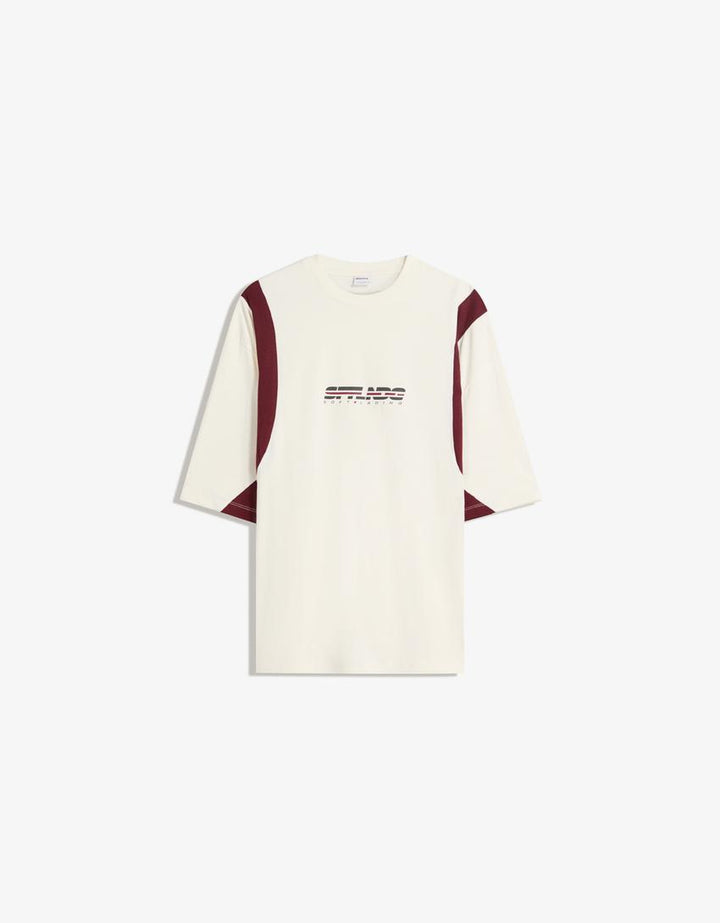 Tricou BERSHKA, crem