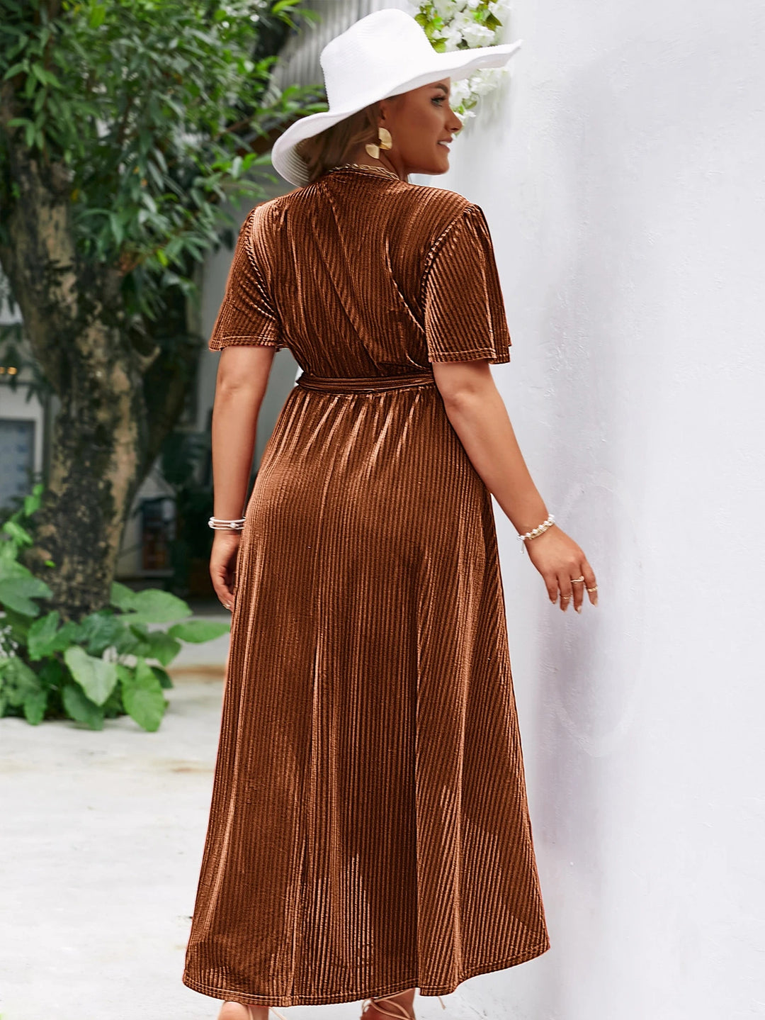 Rochie maxi SHEIN, maro