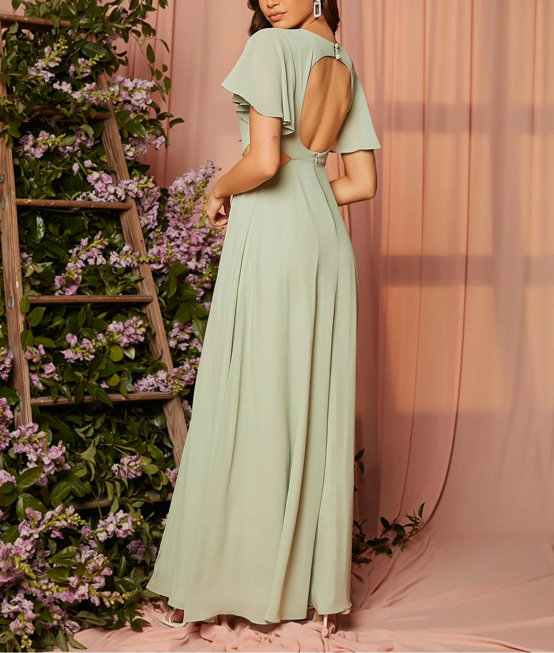 Rochie maxi SHEIN, verde