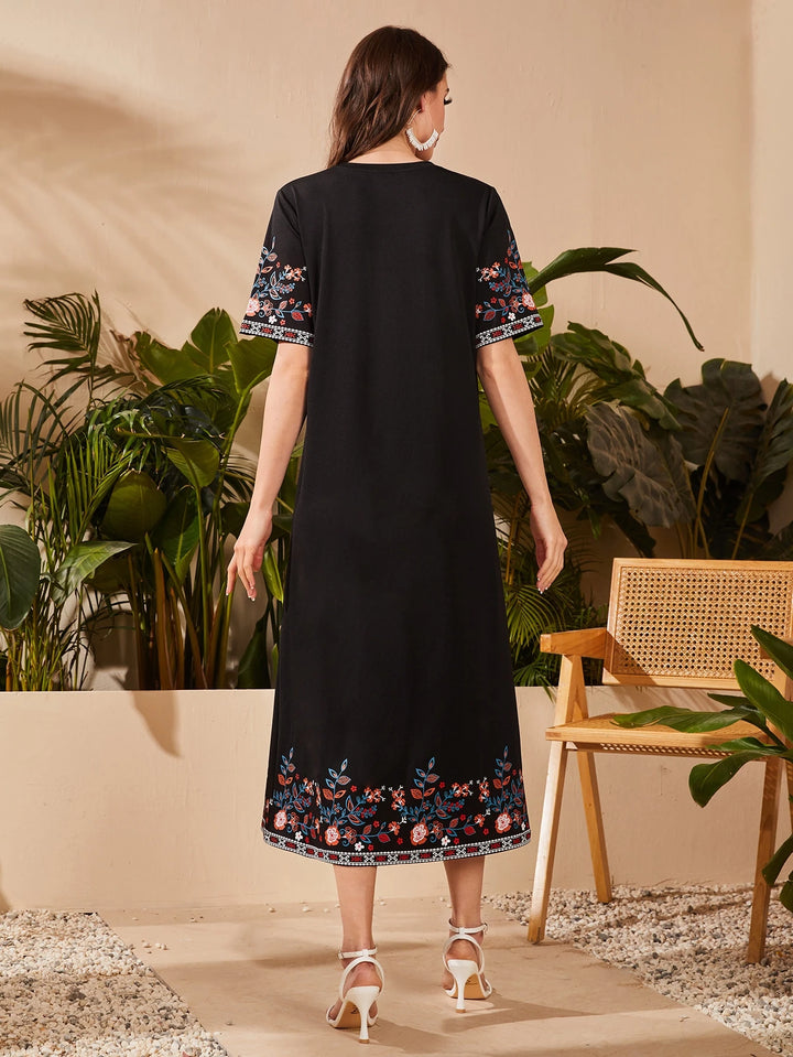 SHEIN maxi ruha, fekete