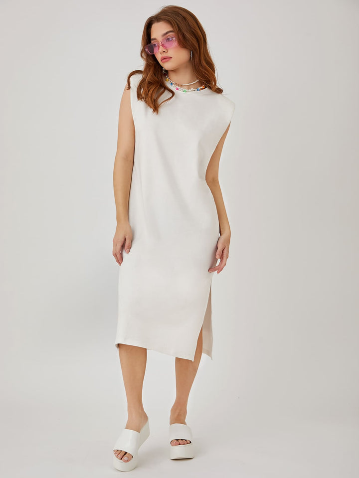 Rochie midi SHEIN, alb