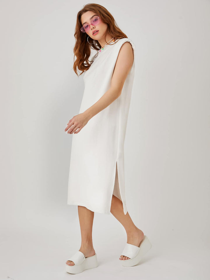 Rochie midi SHEIN, alb
