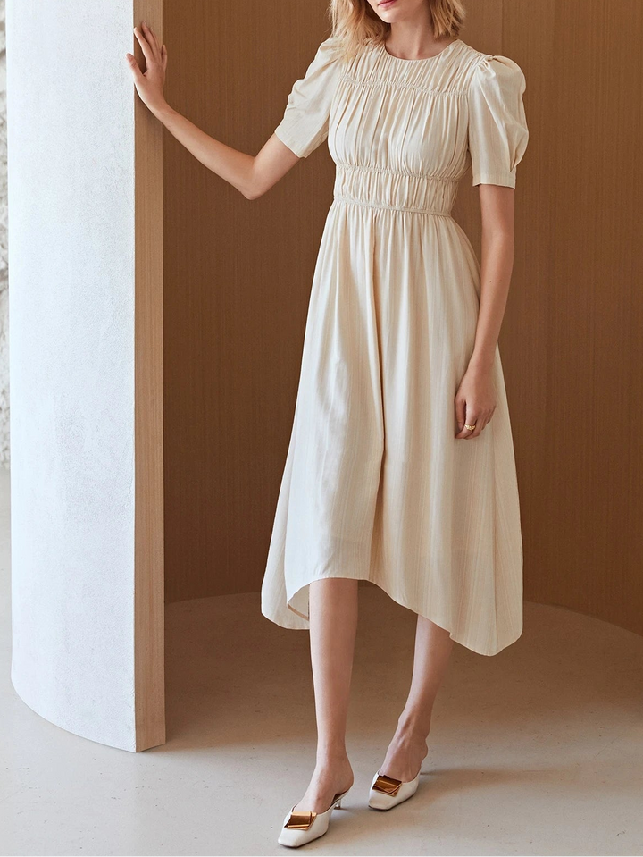Rochie midi SHEIN, crem