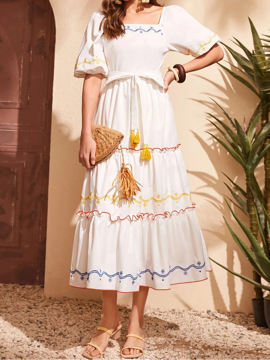 Rochie maxi SHEIN, mix culori