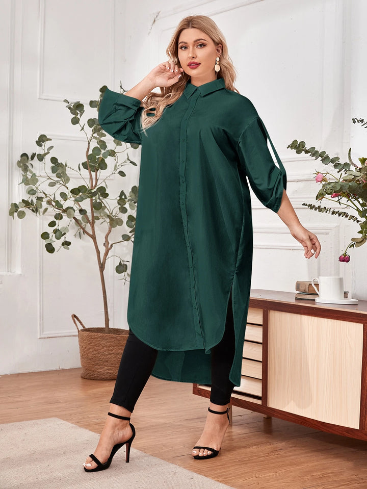 Rochie midi SHIEN, verde