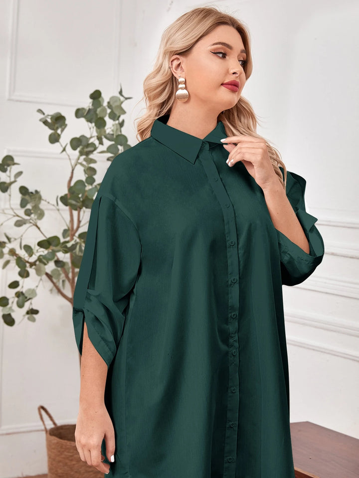 Rochie midi SHIEN, verde