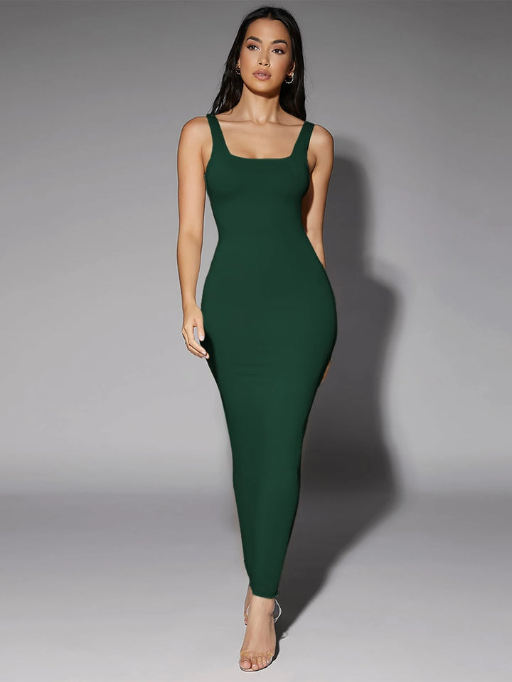Rochie maxi SHEIN, verde