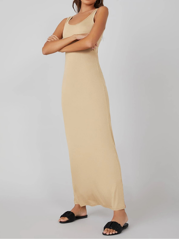 Rochie maxi SHEIN, bej