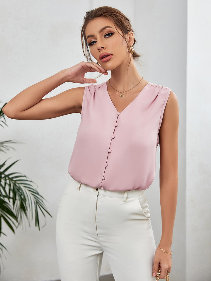 SHEIN rövid ujjú ing, rózsaszín