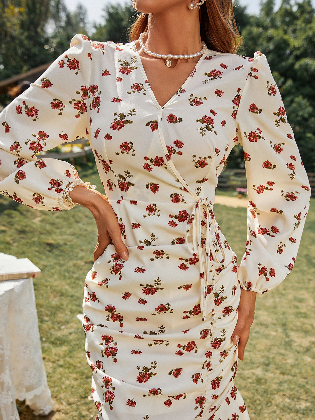 Rochie maxi SHEIN, portocaliu