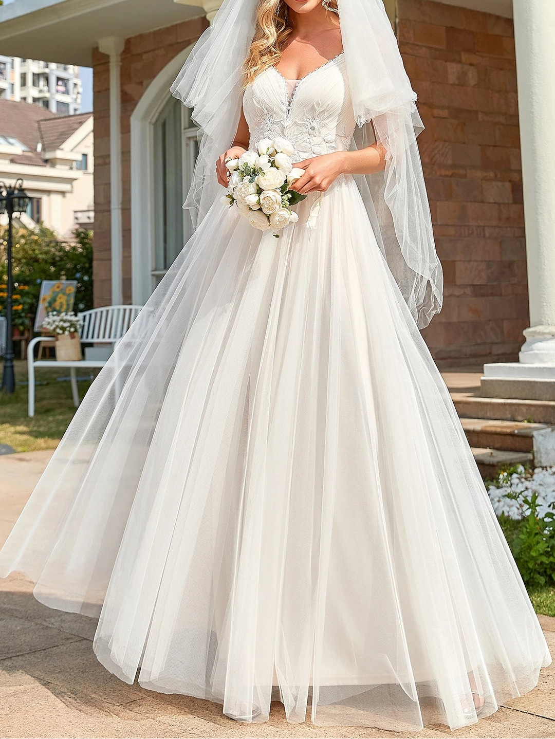 Rochie de ocazie și bridal SHEIN, alb