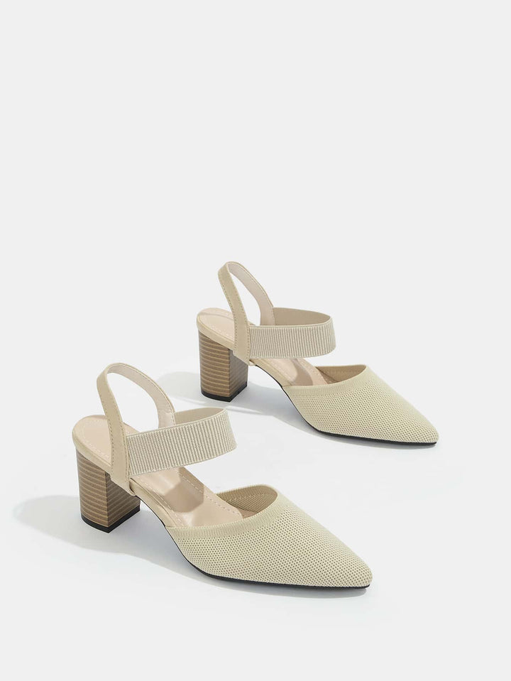 Pantofi cu toc SHEIN, bej