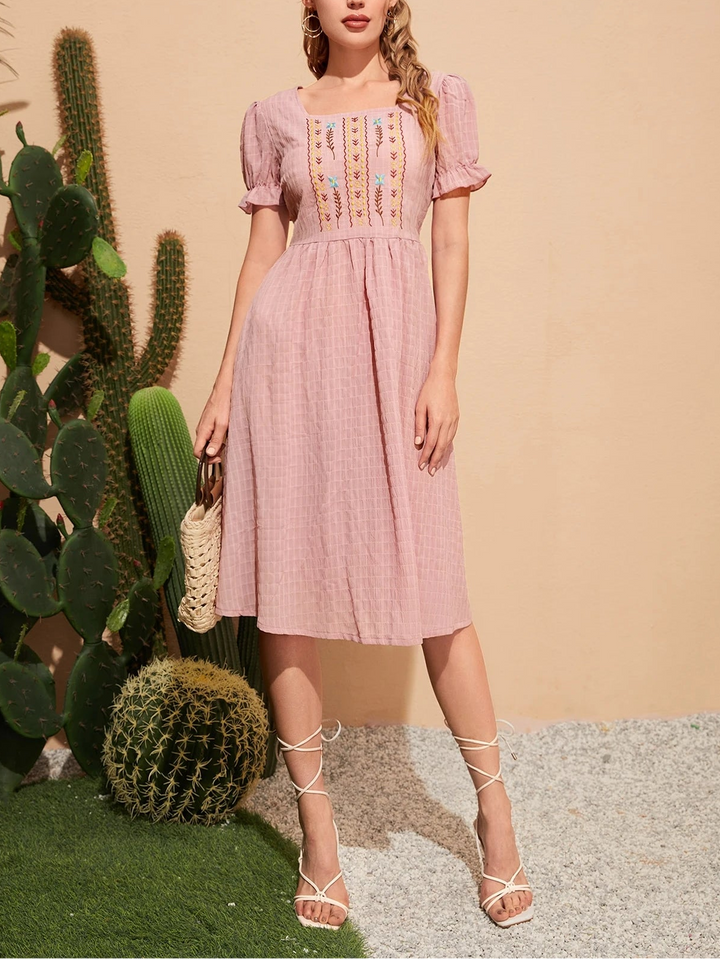 Rochie midi SHEIN, roz