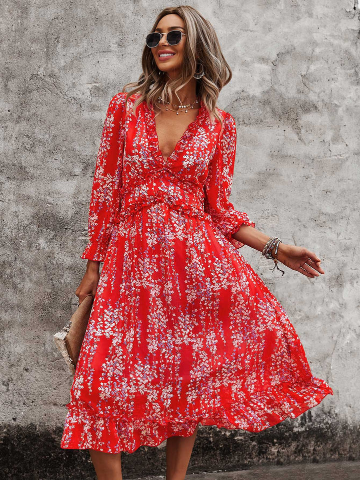 Rochie midi SHEIN, roșu