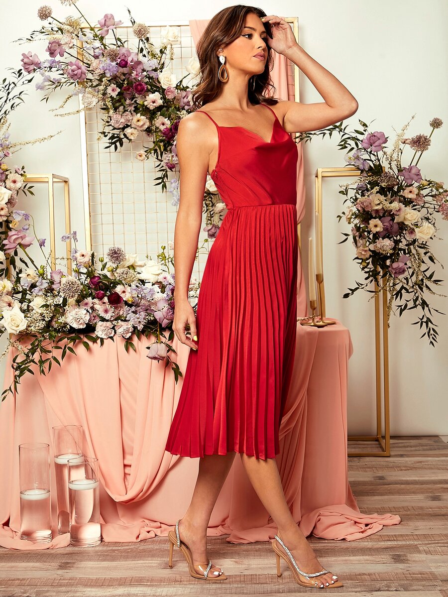 Rochie midi SHEIN, roșu