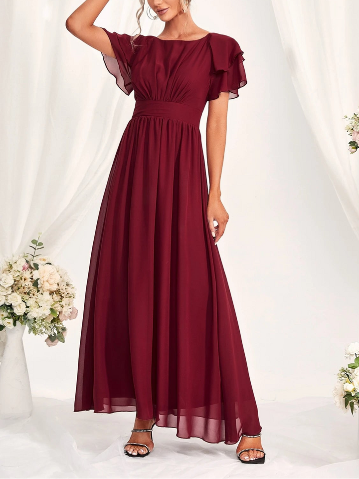SHEIN maxi ruha, bordó