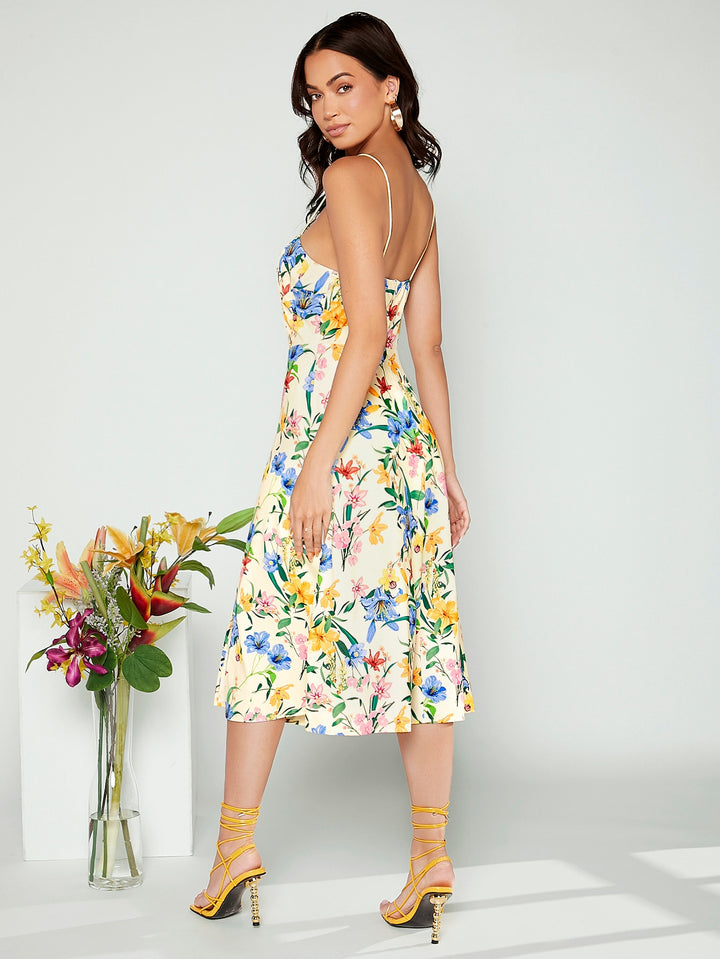 Rochie midi SHEIN, mix culori