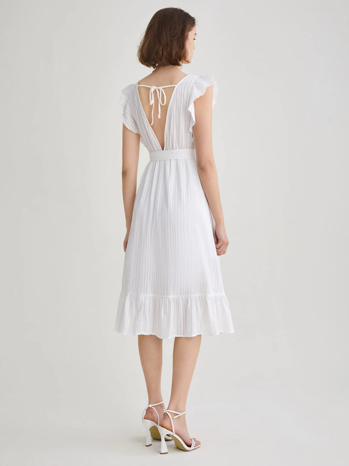 Rochie midi SHEIN, alb