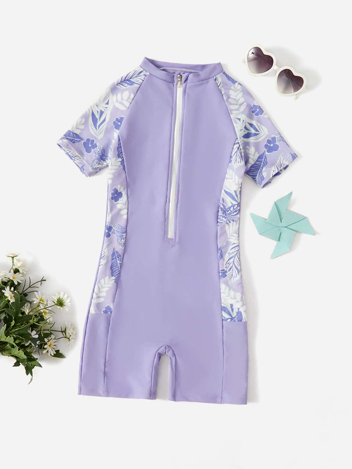 Costum de baie întreg SHEIN, mov