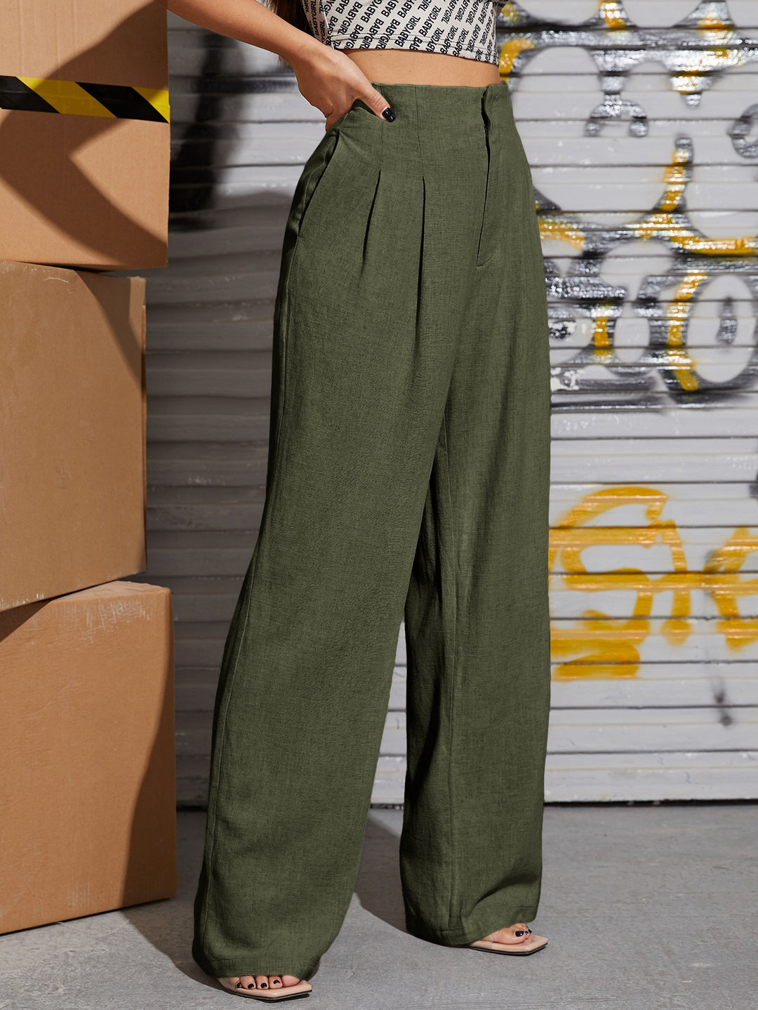 Pantalon SHEIN, kaki
