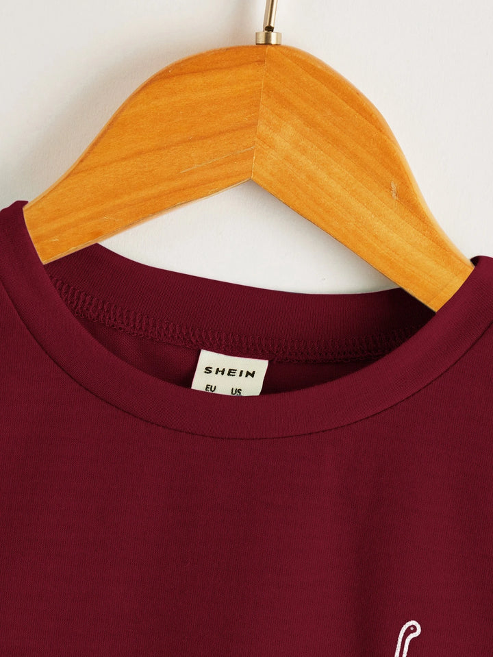 Tricou SHEIN, vișiniu
