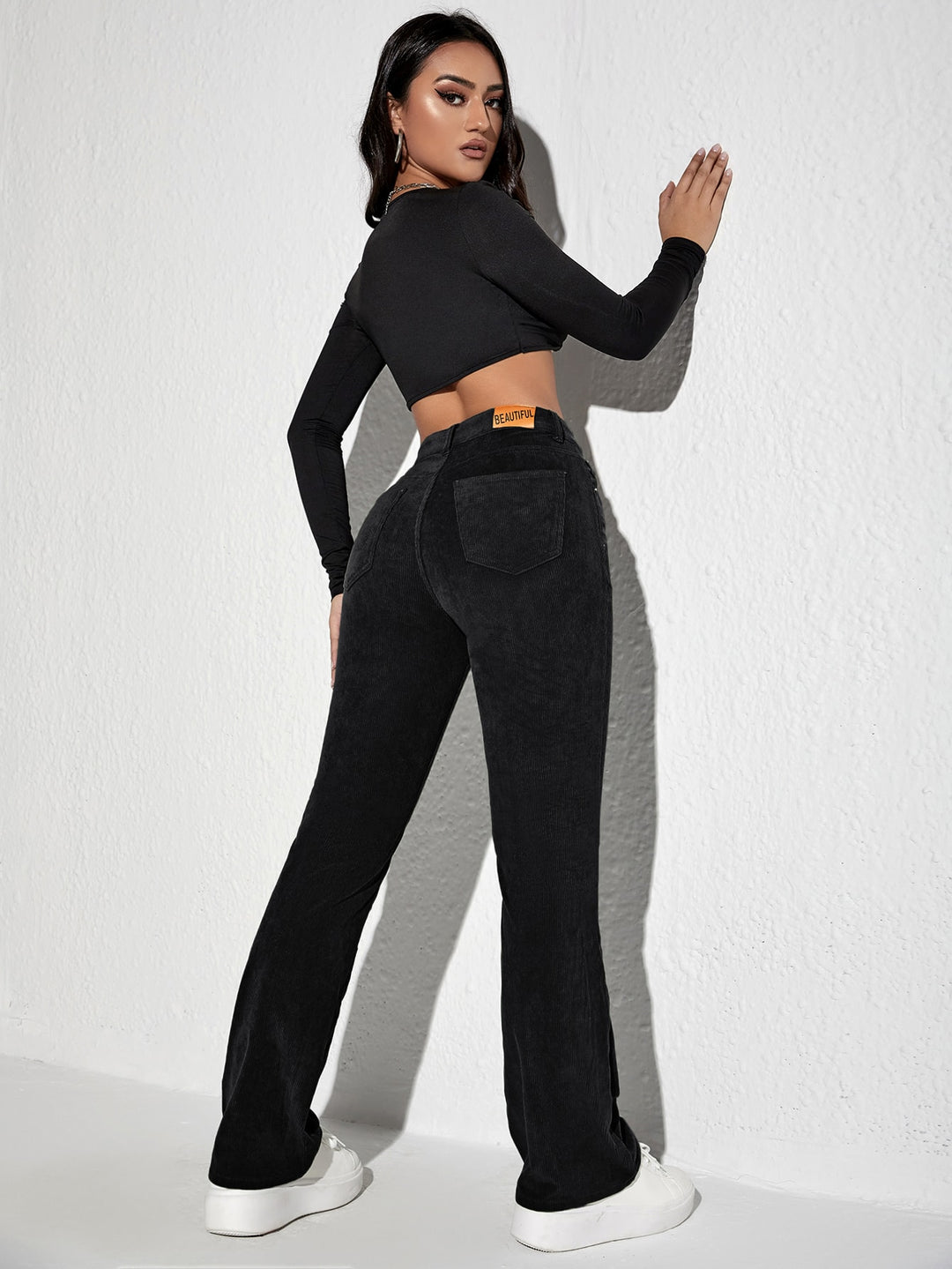 Pantaloni SHEIN, negru