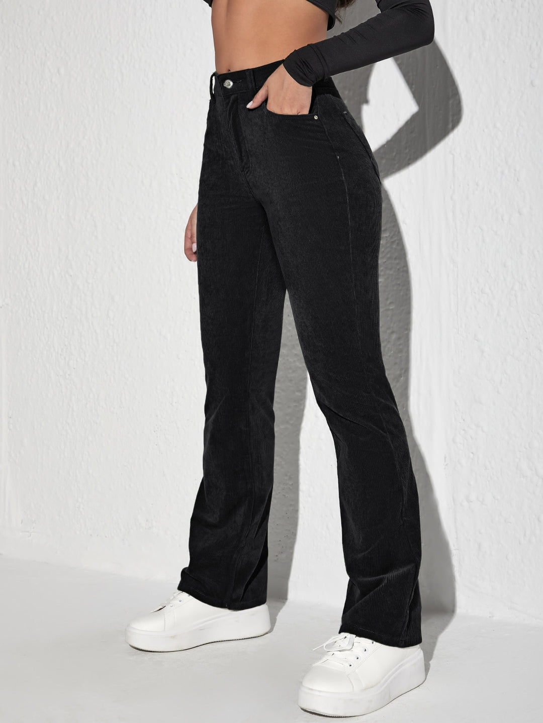 Pantaloni SHEIN, negru