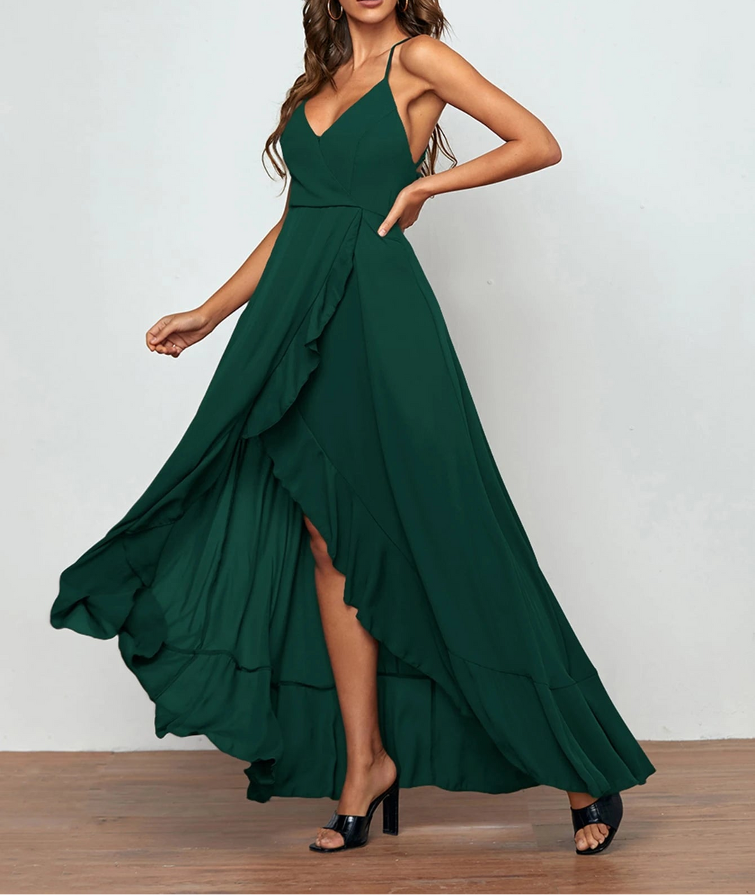 Rochie maxi SHEIN, verde