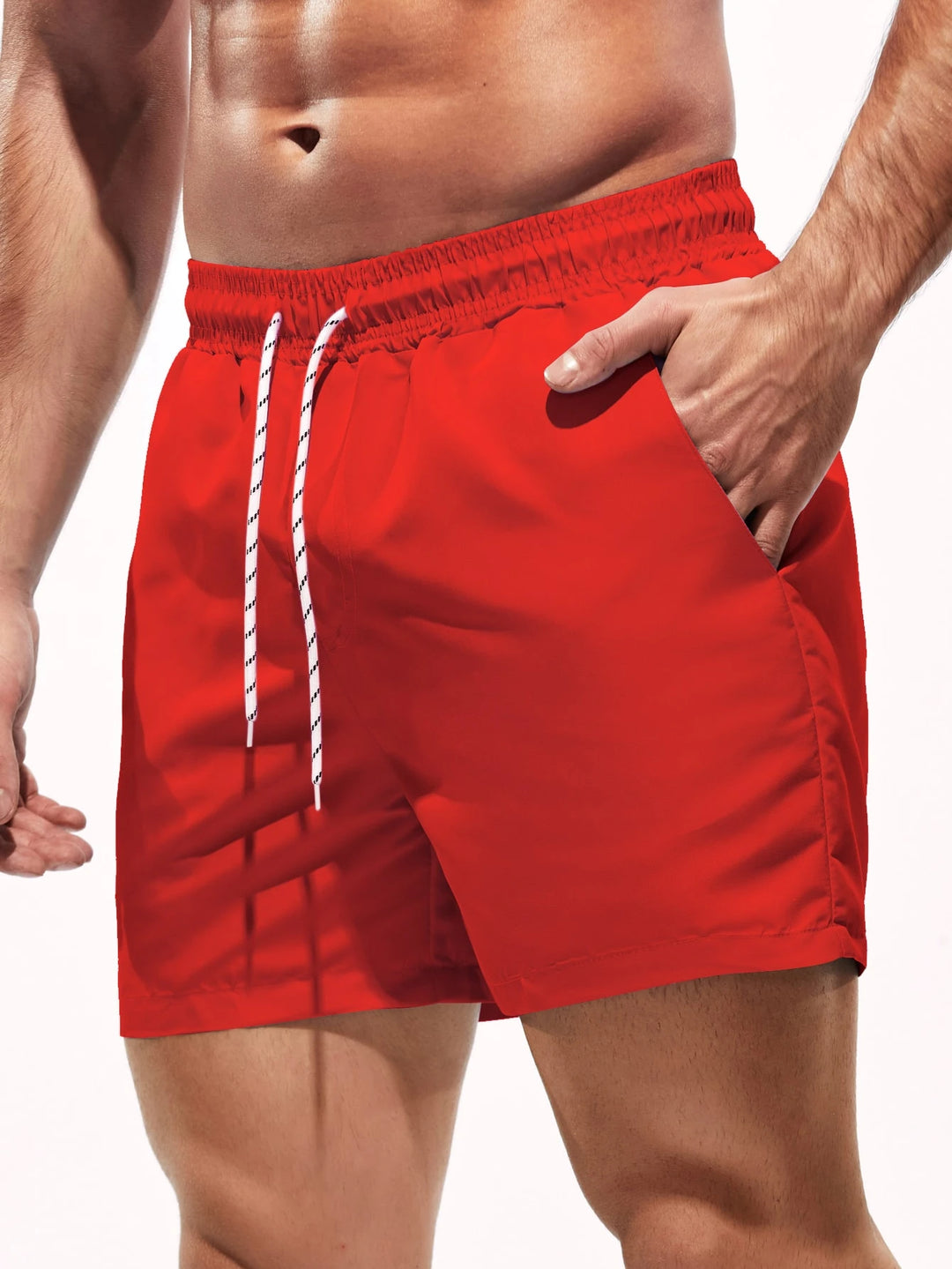 Pantaloni scurți SHEIN, roșu