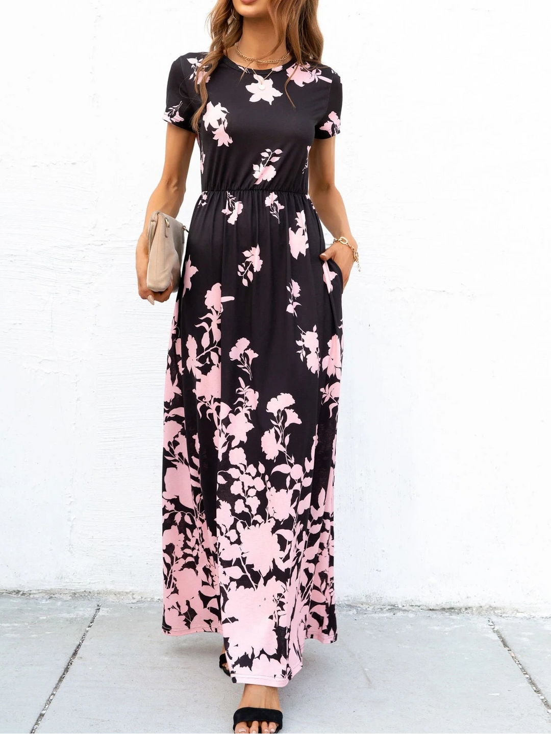 Rochie maxi SHEIN, mix culori