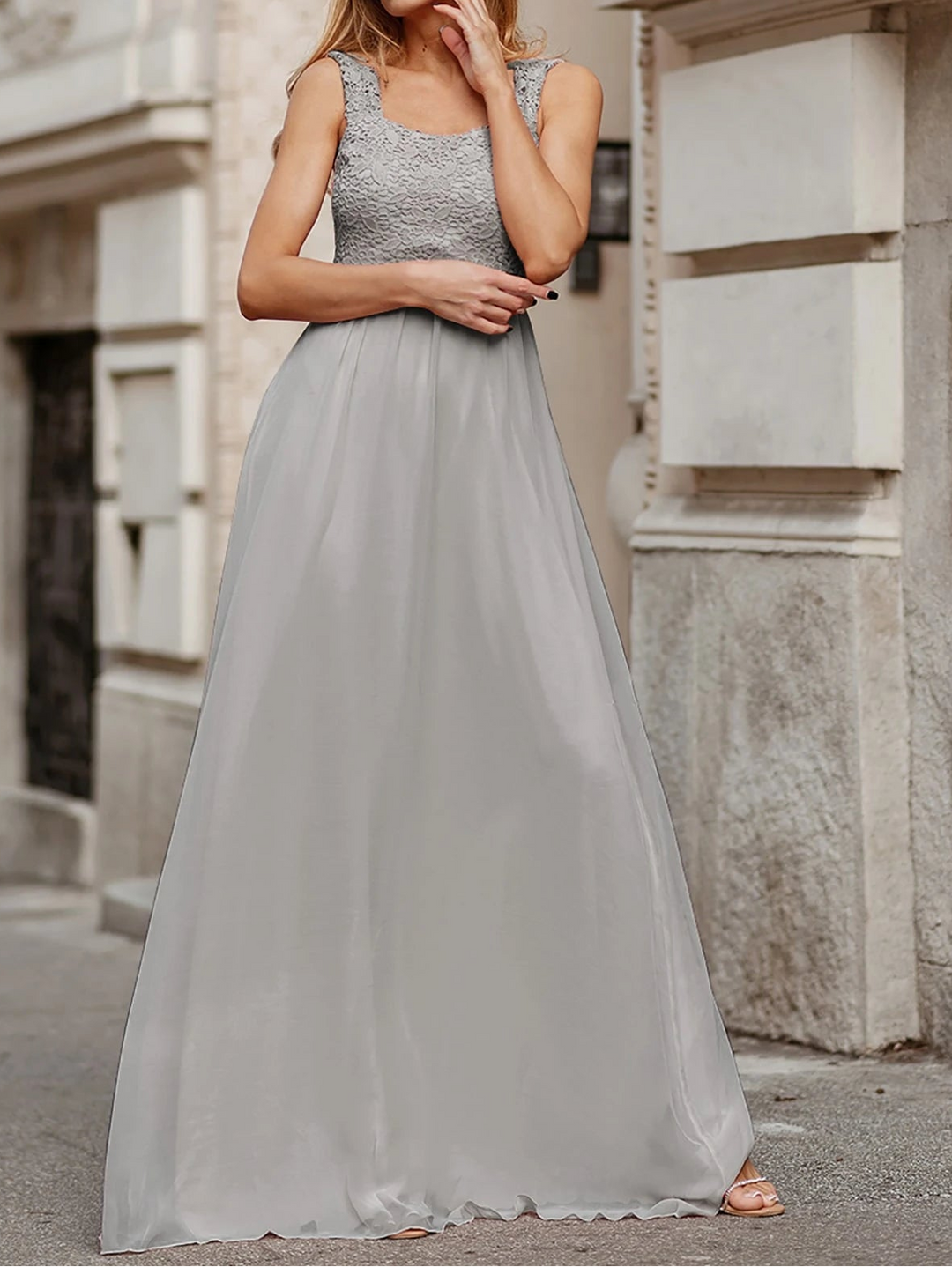Rochie maxi SHEIN, gri