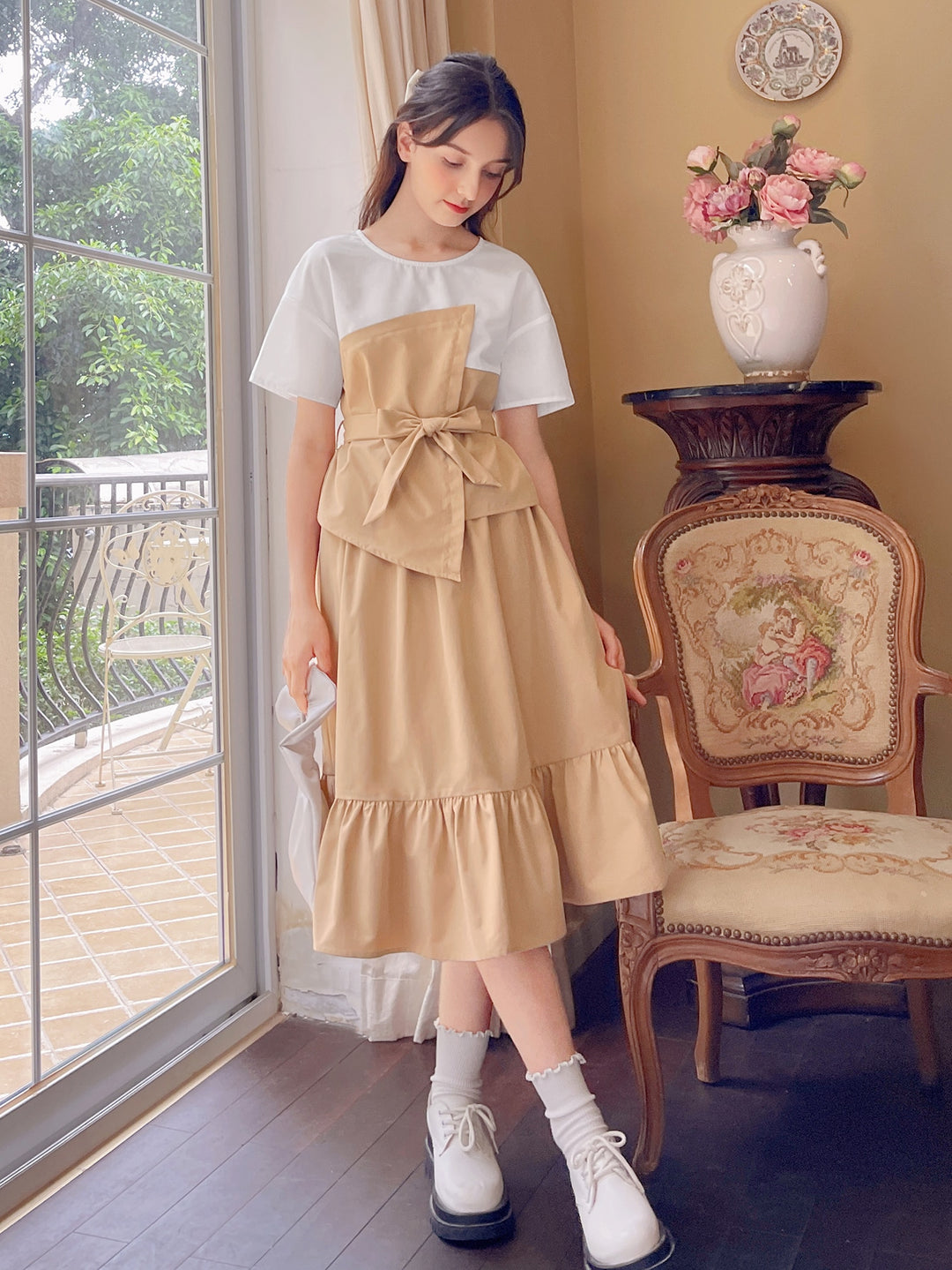 SHEIN blúz, khaki