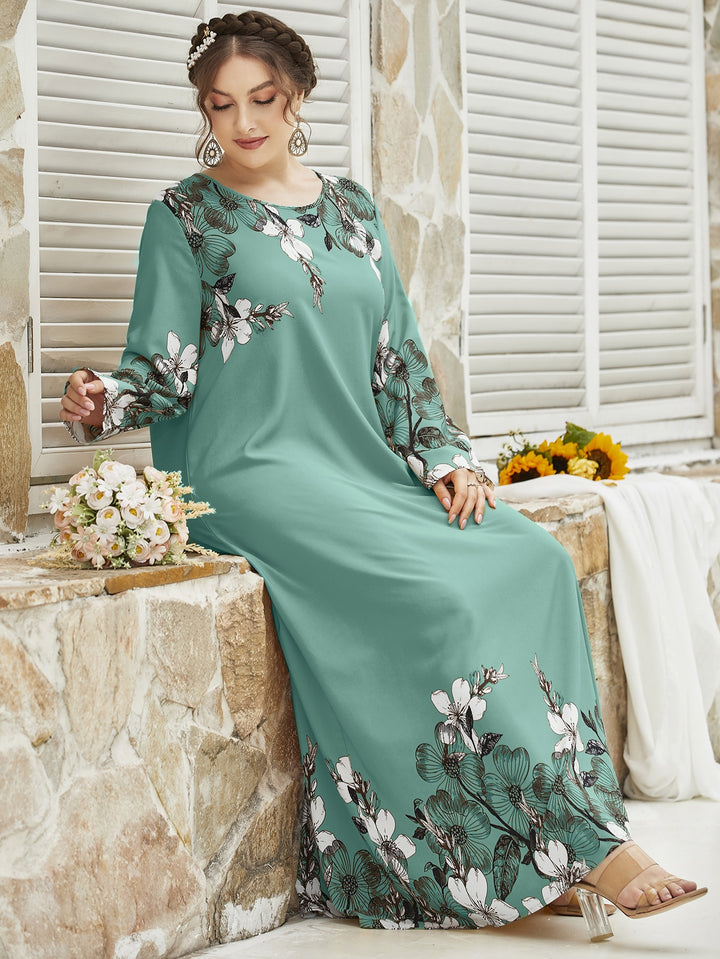 Rochie maxi SHEIN, verde