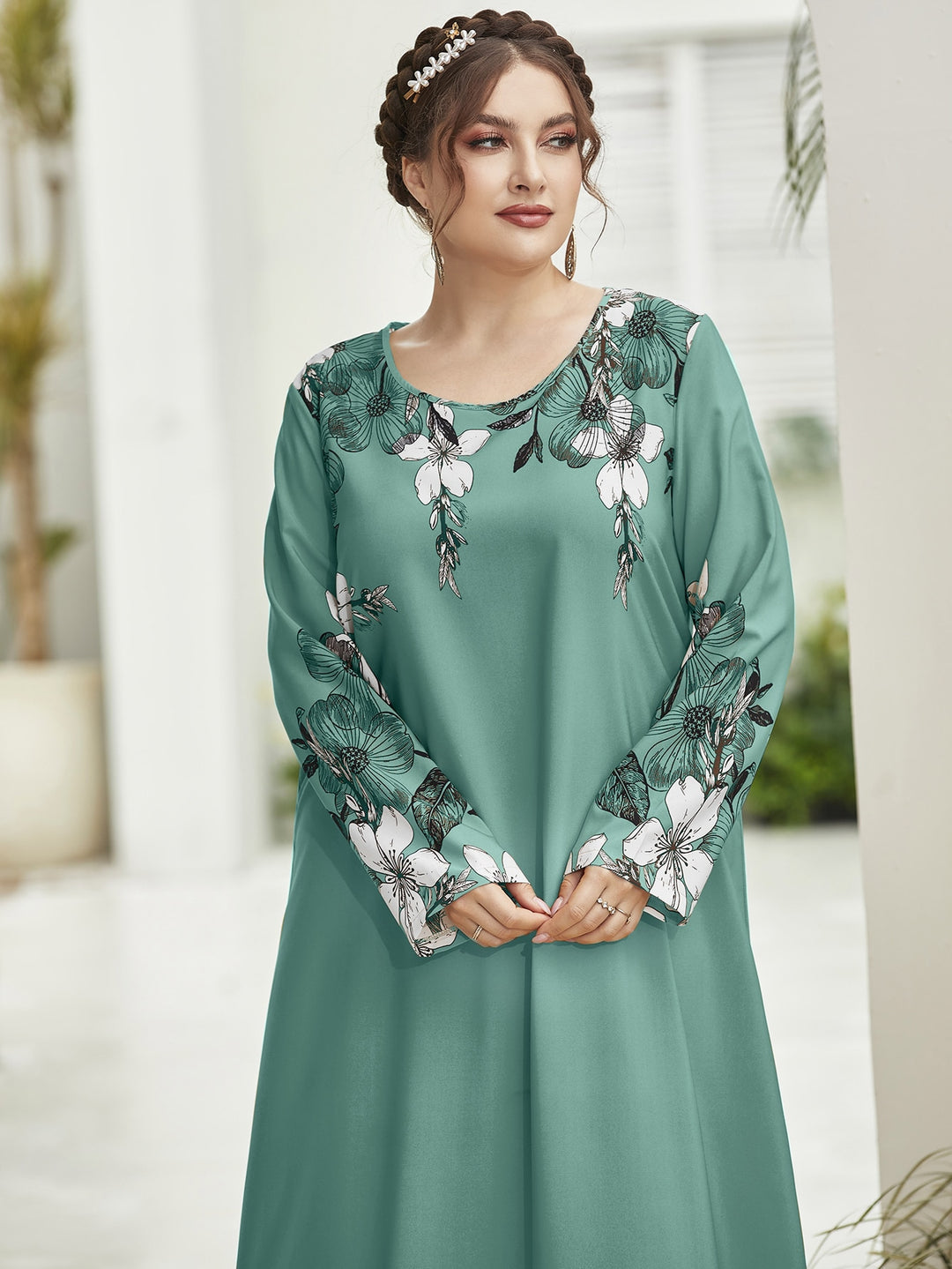 Rochie maxi SHEIN, verde