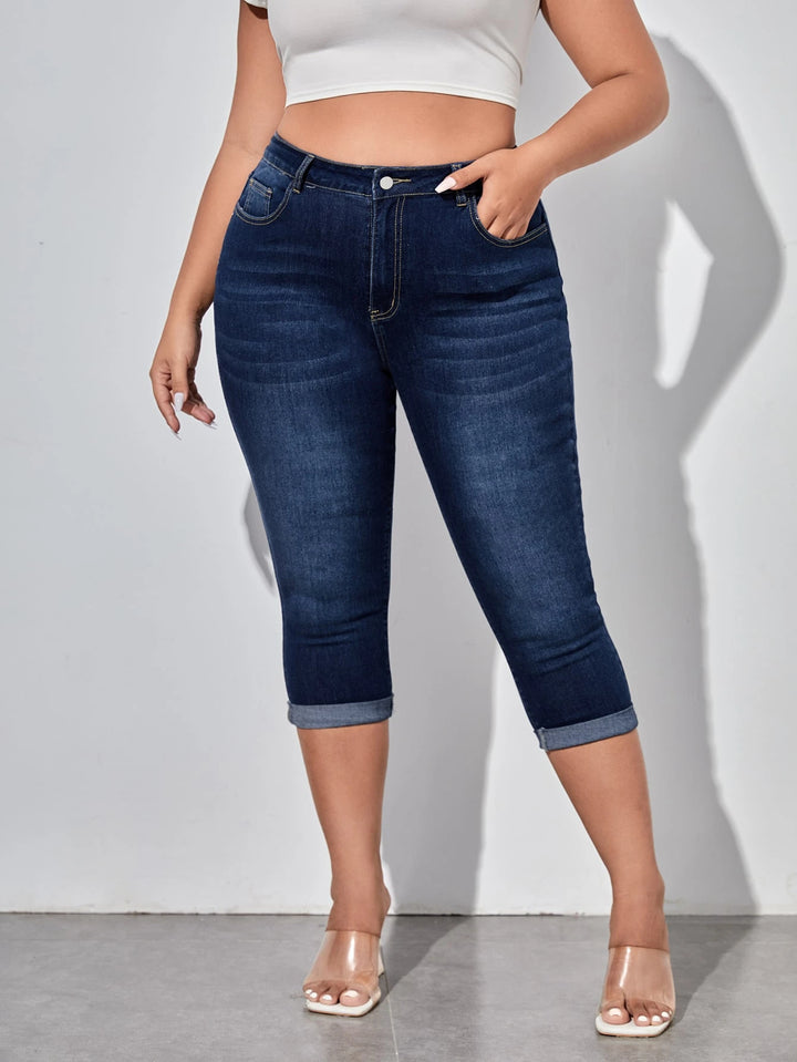 SHEIN 3/4 farmer, kék