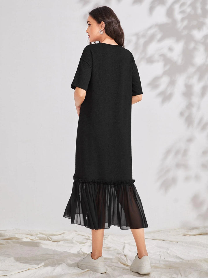 SHEIN maxi ruha, fekete