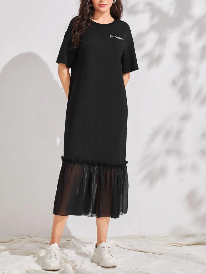 SHEIN maxi ruha, fekete