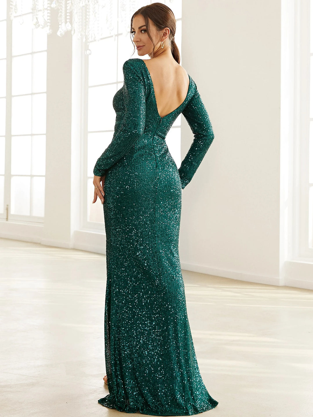 Rochie de ocazie SHEIN, verde