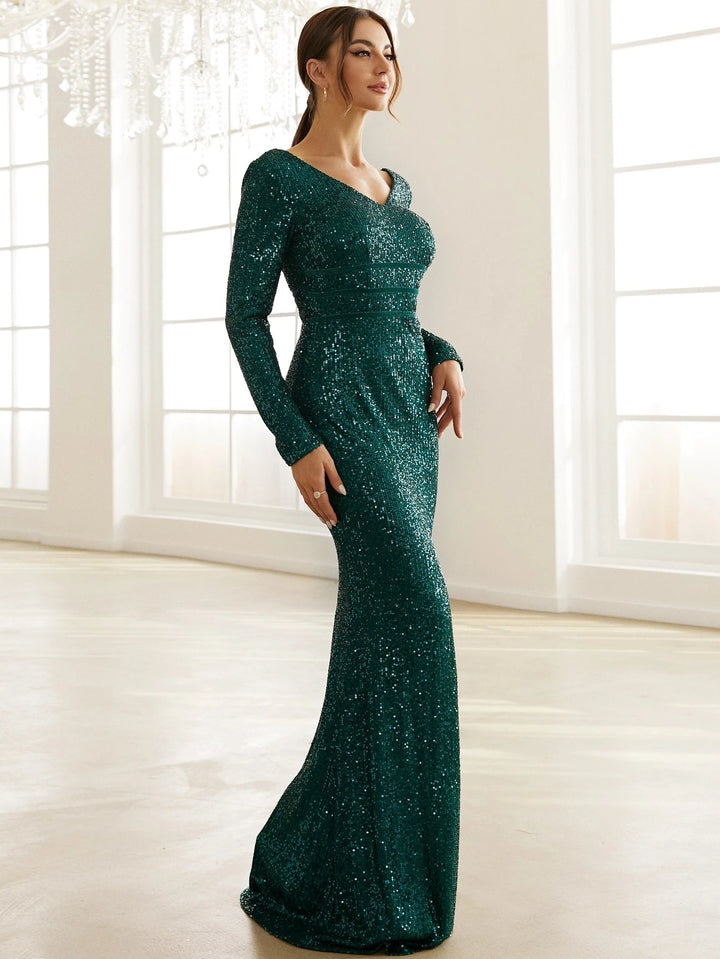 Rochie de ocazie SHEIN, verde