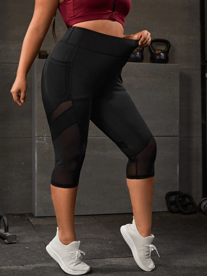 Shein Curve+ leggings, fekete