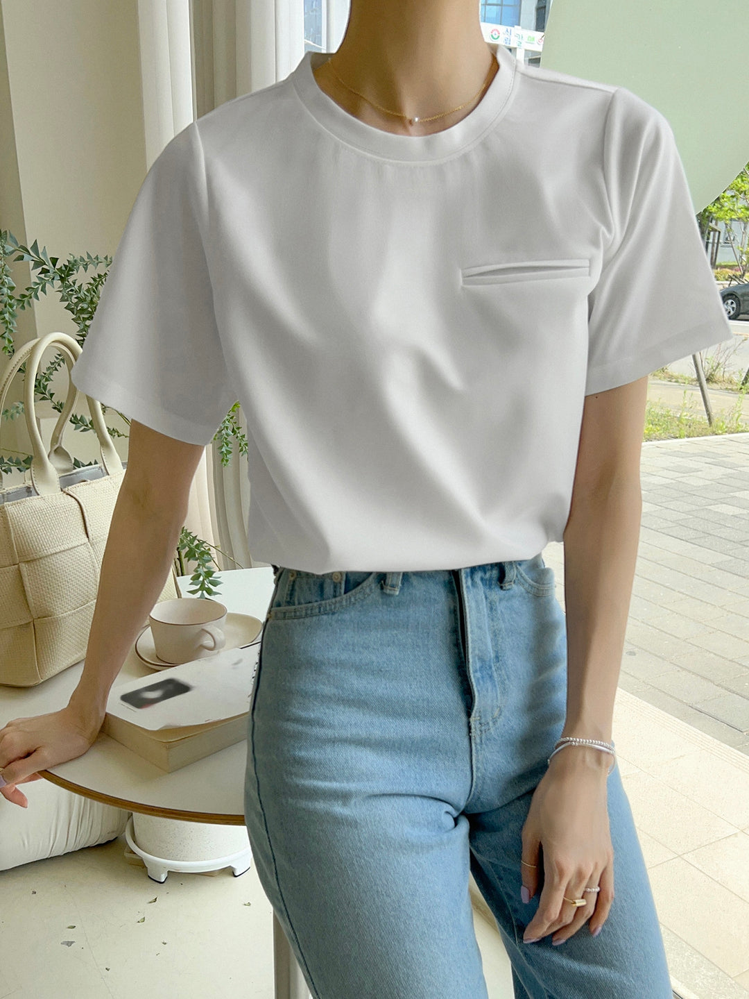 Tricou SHEIN, alb