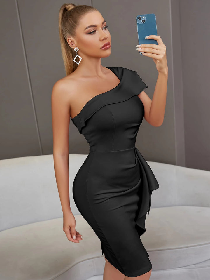 Rochie midi SHEIN, negru