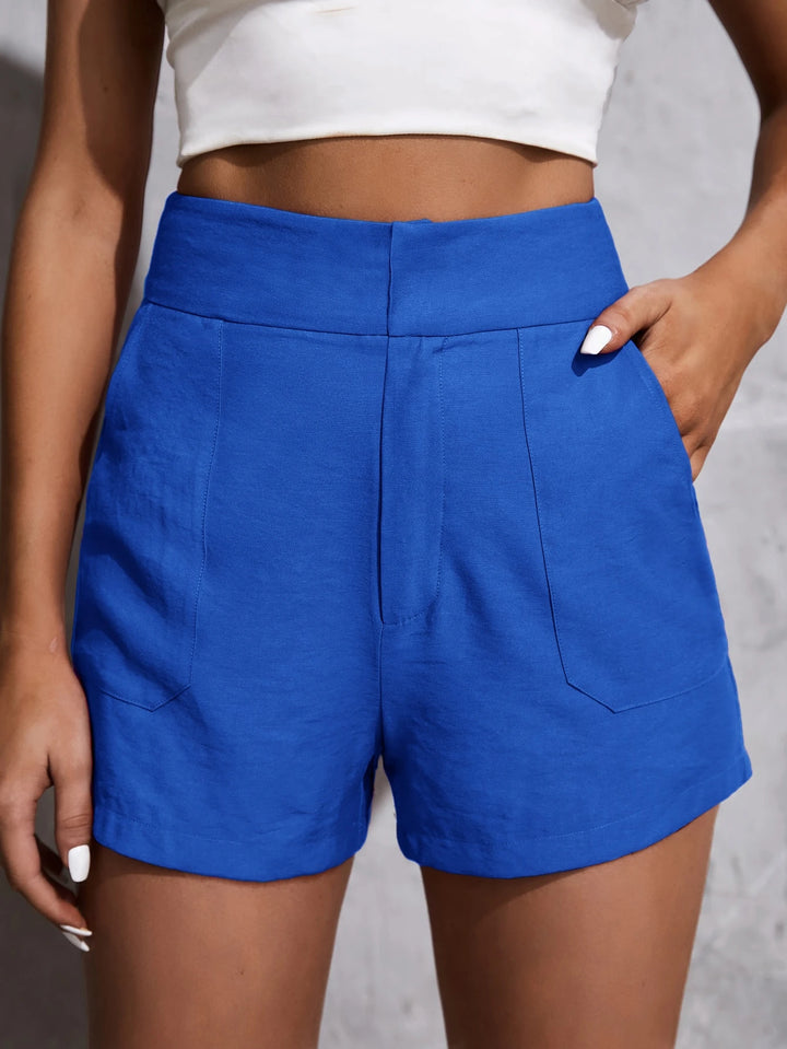 Pantaloni scurți SHEIN, albastru